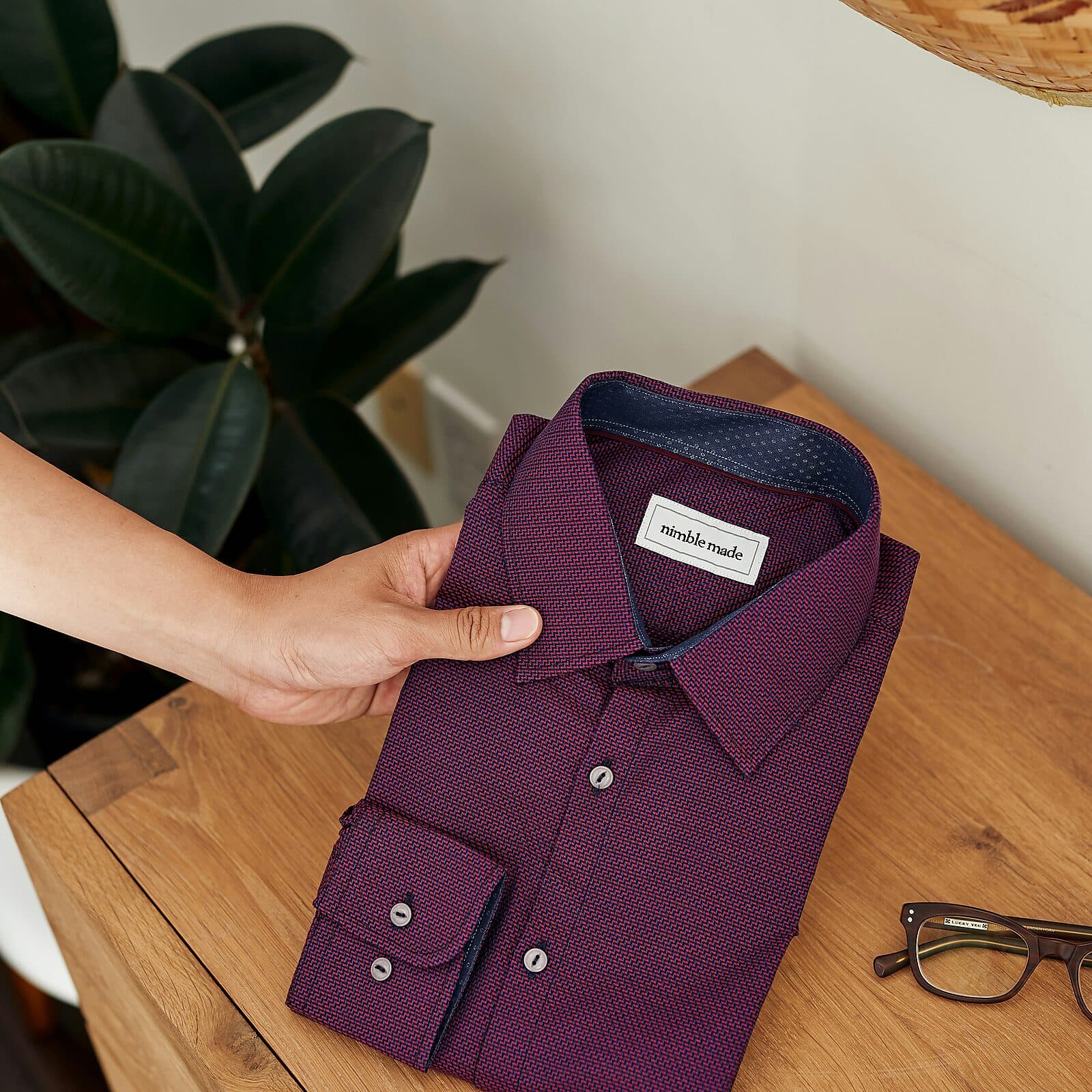 Merlot Oxford Shirt
